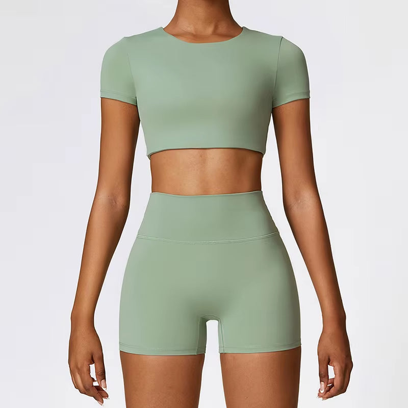 Fitness Yoga Set Gym Sport Suits Sexy Women Sports Wear Girl Clothing Booty Yoga Pants Leggings Bra Top Sportswear