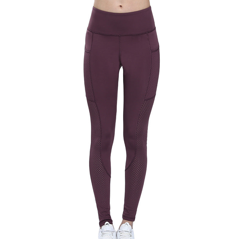 Seamless Tummy-Control Nude-Feel Running Yoga Fitness Pants