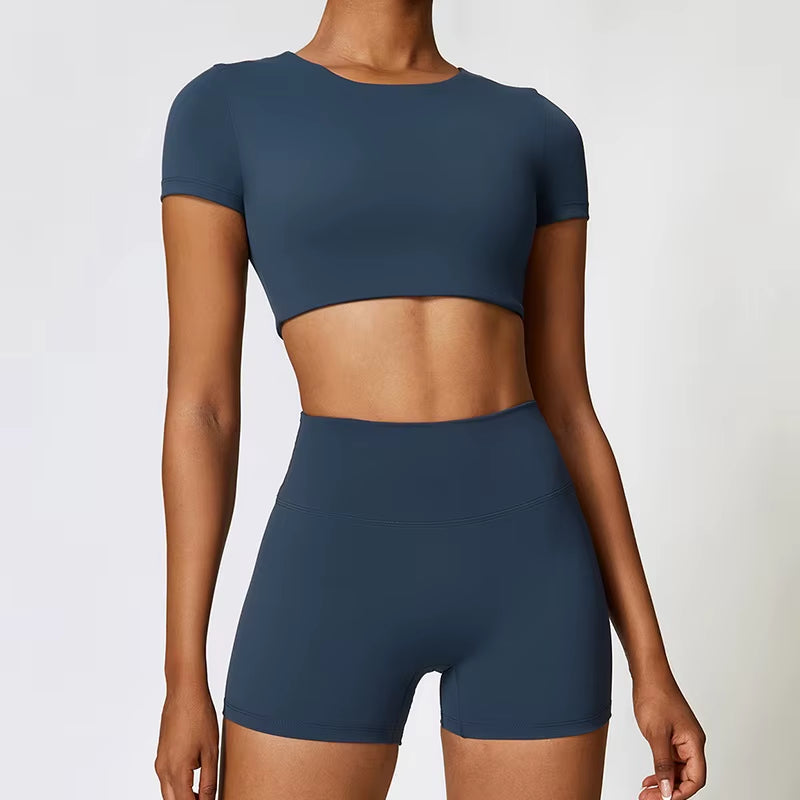 Fitness Yoga Set Gym Sport Suits Sexy Women Sports Wear Girl Clothing Booty Yoga Pants Leggings Bra Top Sportswear