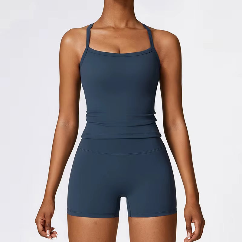 Fitness Yoga Set Gym Sport Suits Sexy Women Sports Wear Girl Clothing Booty Yoga Pants Leggings Bra Top Sportswear