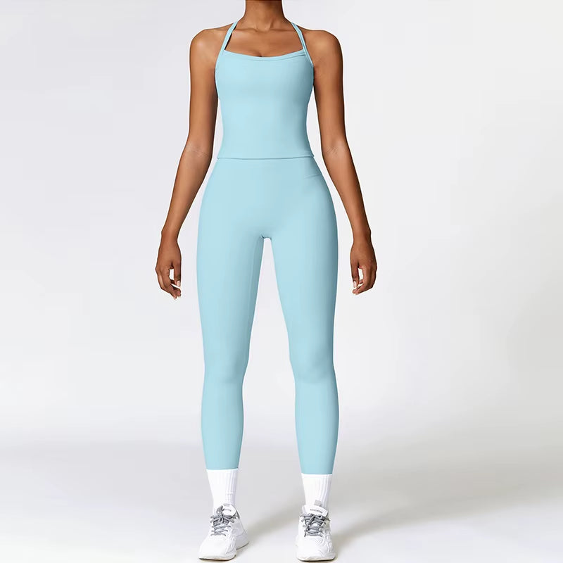 Fitness Yoga Set Gym Sport Suits Sexy Women Sports Wear Girl Clothing Booty Yoga Pants Leggings Bra Top Sportswear